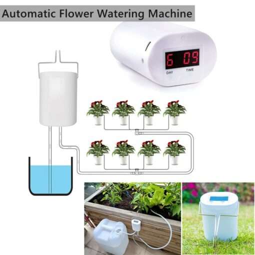 8/4/2 Head Automatic Watering Pump Controller Flowers Plants Home Sprinkler Drip Irrigation Device Pump Timer System Garden Tool 1