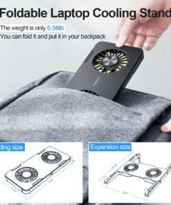 Laptop Stand Portable Cooling Fan Heat Dissipation For Macbook Air Pro iPad HP DELL Tablet Cooler Holder Notebook Bracket 2