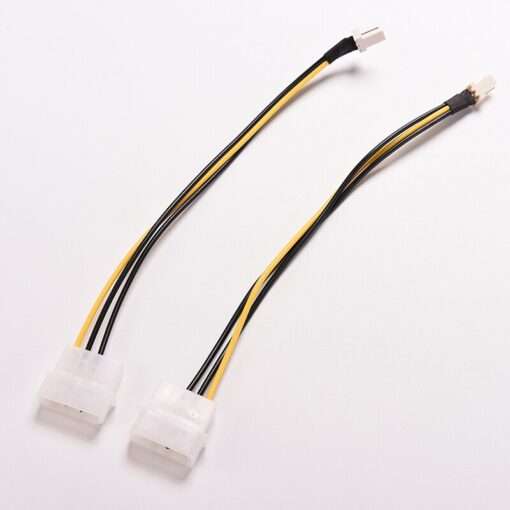 1pc 20cm 4 Pin Molex IDE To 3 Pin PC Computer CPU Case Fan Power Connector Cable Adapter Computer Accessories 4