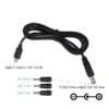 4in1 36W USB C Type C PD to 12V 2.5/3.5/4.0/5.5mm Conveter Adapter Cable Cable for Wifi Router LED Light CCTV Camera DVR Fan