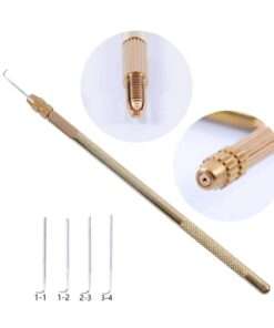 German Ventilating Needle 4 Pcs +1 Brass Holder For Lace Wig making 2