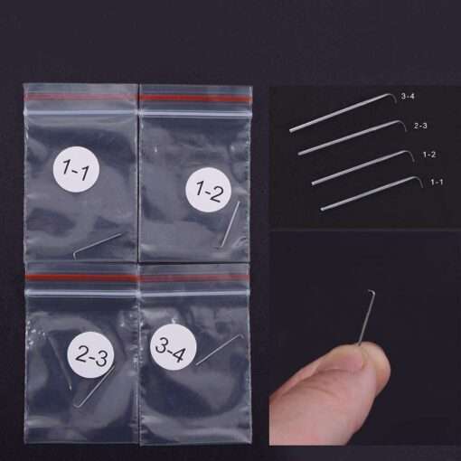 German Ventilating Needle 4 Pcs +1 Brass Holder For Lace Wig making 4