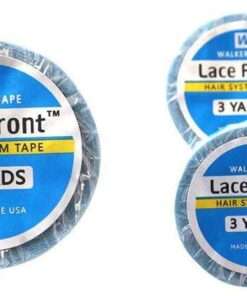 Front Lace Support Tape Roll 3/4″ 3 yard Roll Double Sided Adhesive Tape Hair Wax (25g) 5