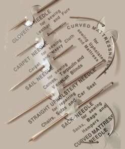 Heavy Duty Hand Sewing Needles Kit – 7 Piece set of Curved and straight needles 3