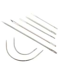 Heavy Duty Hand Sewing Needles Kit – 7 Piece set of Curved and straight needles 2