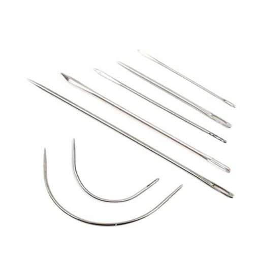 Heavy Duty Hand Sewing Needles Kit – 7 Piece set of Curved and straight needles 2