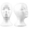 Mannequin Head Female 2 Pcs Styrofoam material Model Wig Hat glasses display choose color