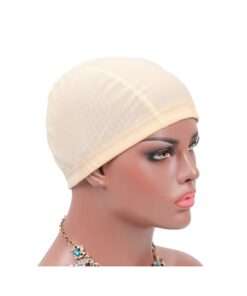 Mesh Dome Wig Cap Ultra Stretch for Women Breathable Wig Caps for Making Wigs Beige Color