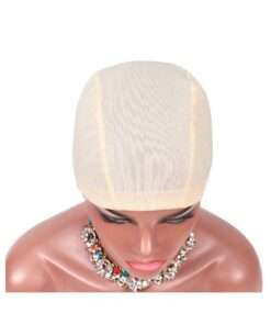 Mesh Dome Wig Cap Ultra Stretch for Women Breathable Wig Caps for Making Wigs Beige Color 3