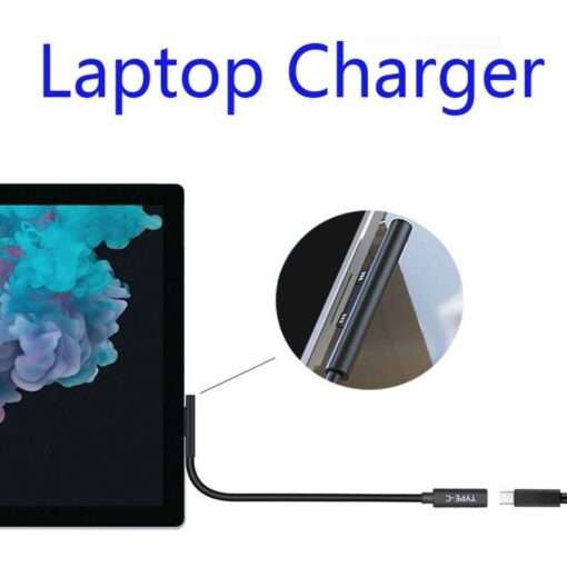 Fast (test) Converter Cable forMicrosoft Surface Pro 7/6/5/4/3 Laptop Type C to PD 15V - Image 3