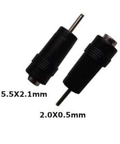 Laptop DC Tip Converter 5.5 x 2.1mm female To 2.0 x 0.5mm male