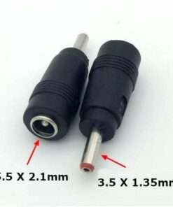 Laptop DC Tip Converter 5.5 x 2.1mm female To 3.5 x 1.35mm male for Sharp, Dell, Modem, Router