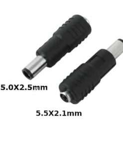 Laptop DC Tip Converter 5.5 x 2.1mm female To 5.0 x 2.5mm