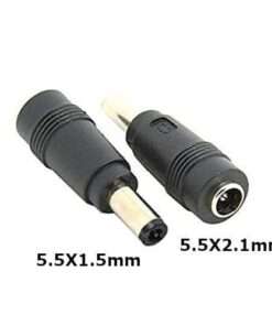 Laptop DC Tip Converter 5.5 x 2.1mm female To 5.5 x 1.5mm male for Acer, Dell 1