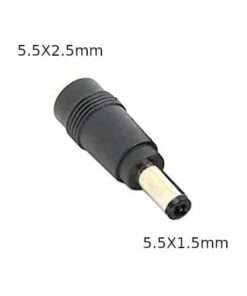 Laptop DC Tip Converter 5.5 x 2.1mm female To 5.5 x 1.5mm male for Acer, Dell