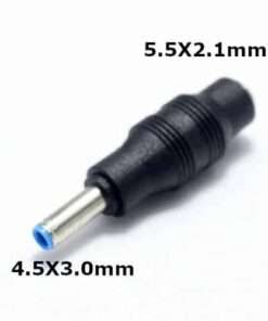 Laptop DC Tip Converter 5.5×2.1mm female To 4.5 x 3.0mm male for HP