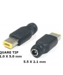 Laptop DC Tip Converter 5.5×2.1mm female To Lenovo Square Tip male