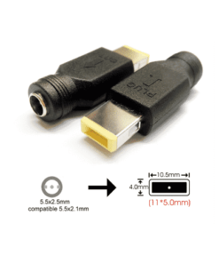 Laptop DC Tip Converter 5.5×2.1mm female To Lenovo Square Tip male 2