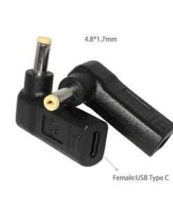 Laptop DC Tip Converter Type-C female To 4.8×1.7mm male 1