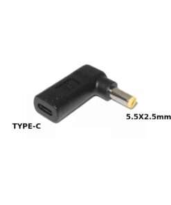 Laptop DC Tip Converter Type-C female To 5.5×2.5mm male