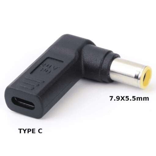 Laptop DC Tip Converter Type-C female To 7.9×5.5mm male for Lenovo