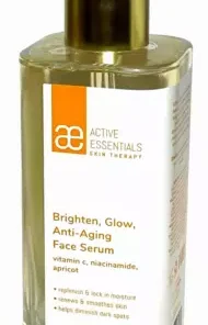 Active Essentials Brighten, Glow, Anti-aging Face Serum with Vitamin C, Apricot