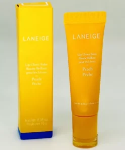 LANEIGE Lip Glowy Balm - Peach - Hydrate Glossy Lightweight Moisturize - NIB